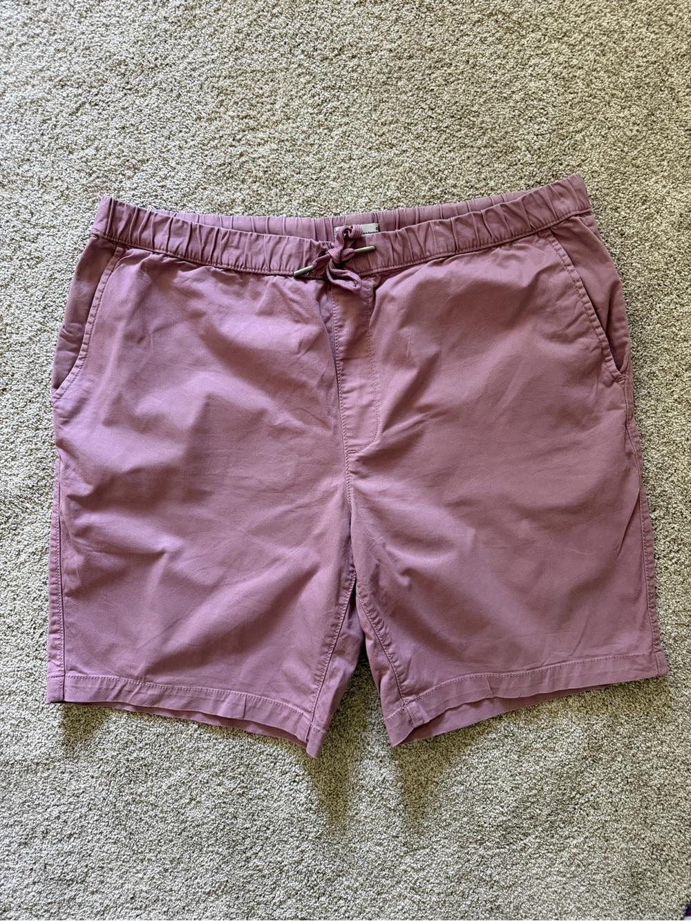 Sonoma Men's Drawstring Athletic Shorts in Dusty Mauve
